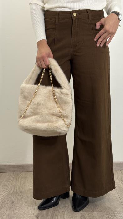 Borsa a mano in ecopelliccia