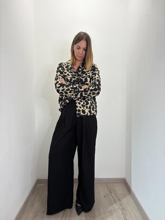 Camicia con stampa animalier
