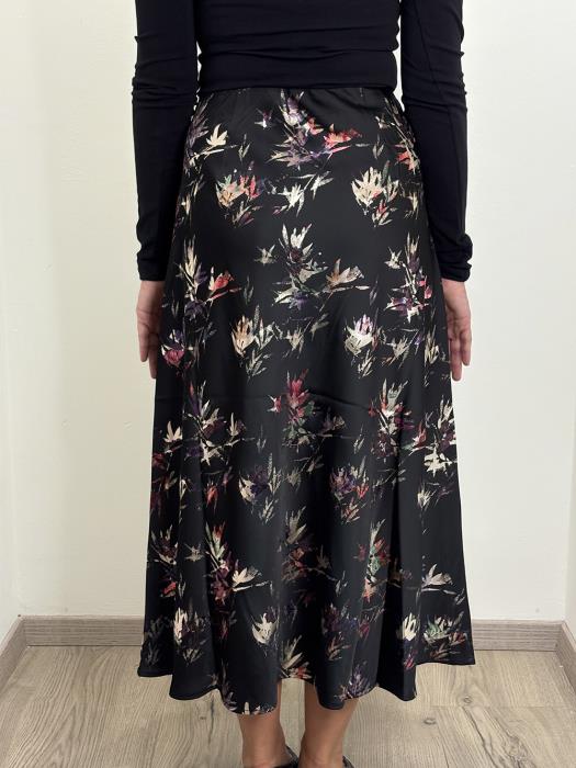 Gonna lunga con stampa floreale