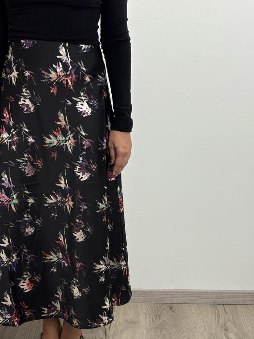 Gonna lunga con stampa floreale