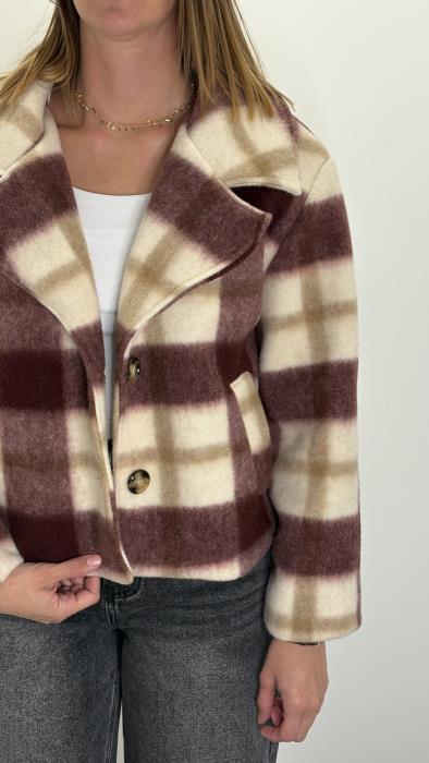 Cappotto Quadri Corto