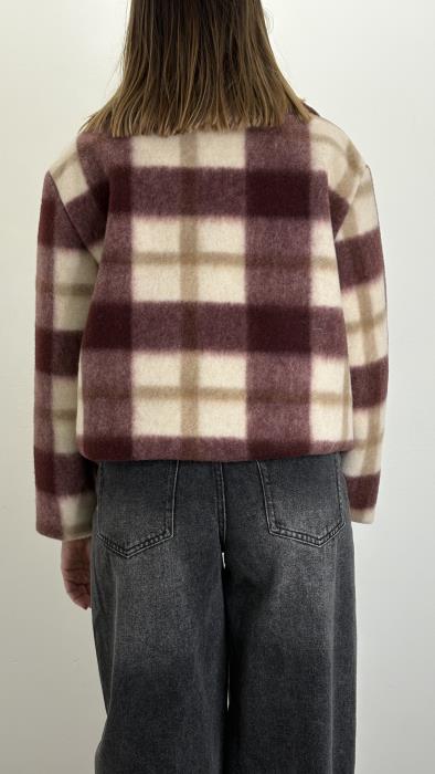 Cappotto Quadri Corto