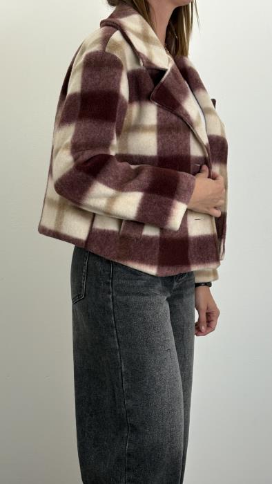 Cappotto Quadri Corto