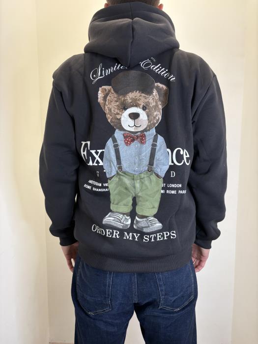 Felpa con cappuccio felpata