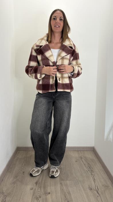 Cappotto Quadri Corto