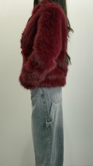 Ecopelliccia Bordeaux