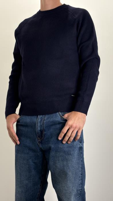 Maglia girocollo raglan