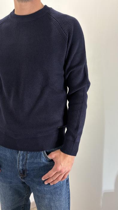 Maglia girocollo raglan