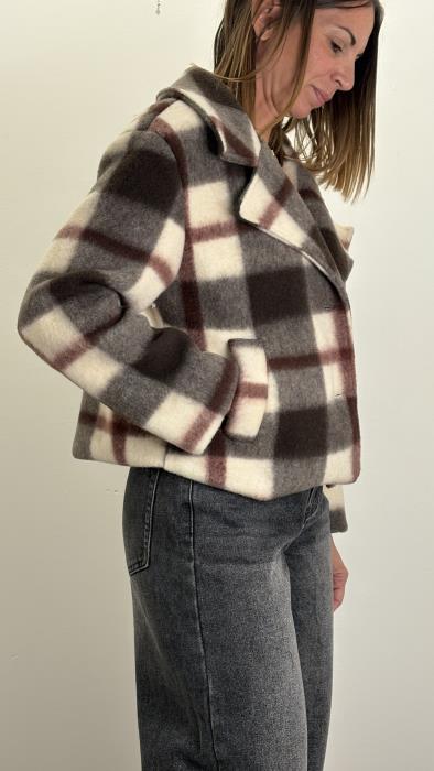 Cappotto Quadri Corto