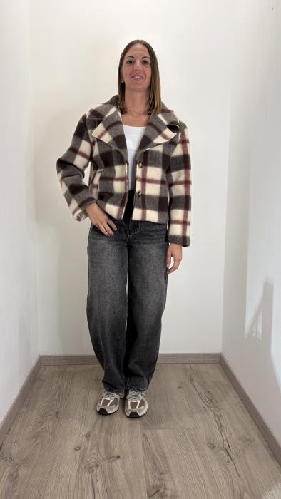 Cappotto Quadri Corto
