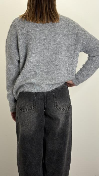 Cardigan con bottoni gioiello