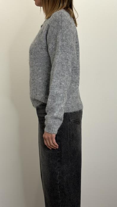Cardigan con bottoni gioiello