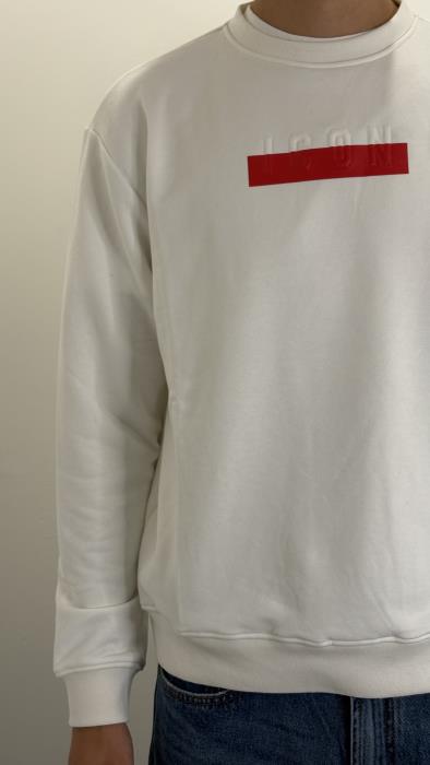 Felpa girocollo con logo