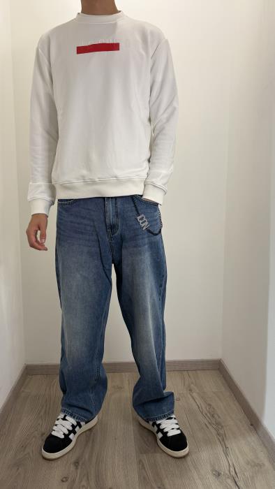 Felpa girocollo con logo