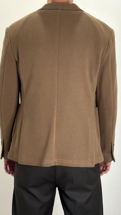 Giacca monopetto in tessuto strutturato