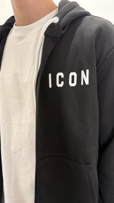 Felpa con zip e cappuccio