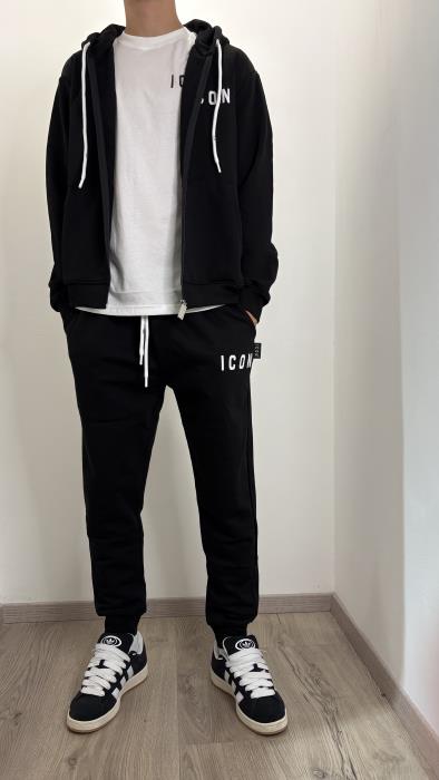 Felpa con zip e cappuccio