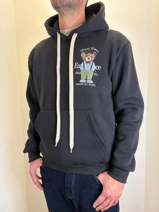 Felpa con cappuccio felpata