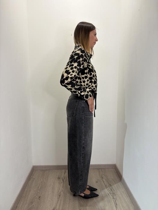 Jeans mom fit a vita alta