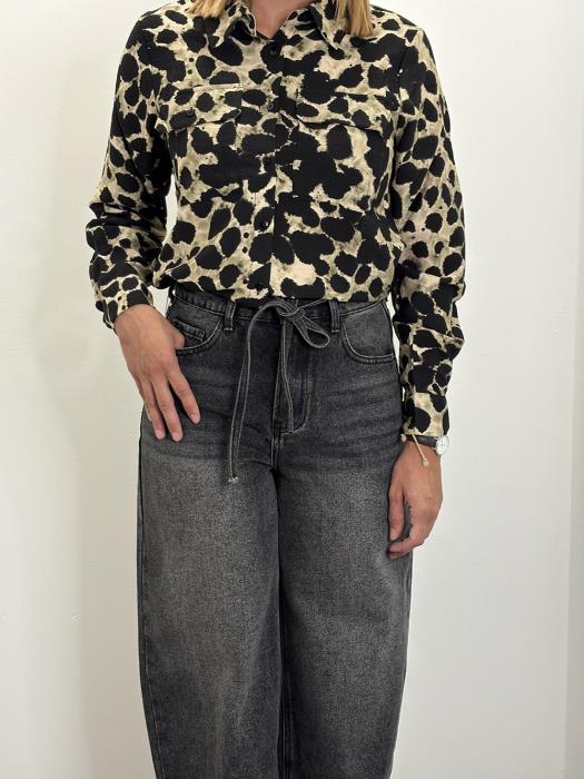 Jeans mom fit a vita alta