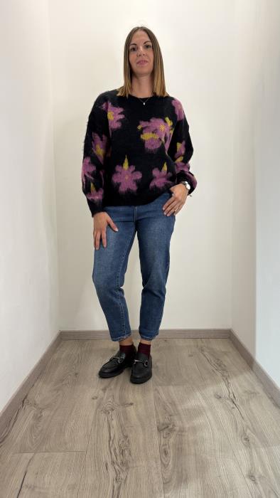 Maglione Oversize in maglia spazzolata