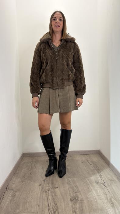 Giacca eco pelliccia