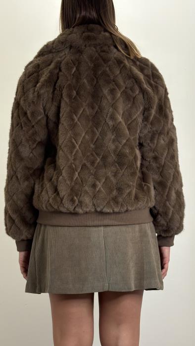 Giacca eco pelliccia