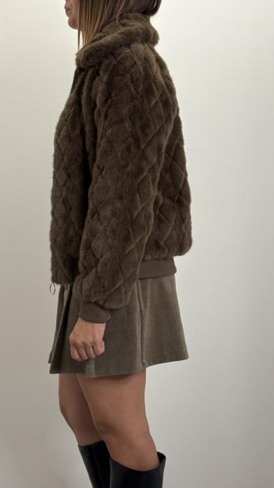 Giacca eco pelliccia