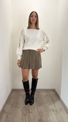 PantaGonna in velluto plissettato