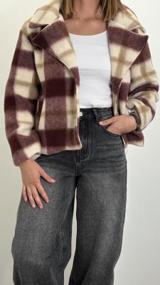 Cappotto Quadri Corto