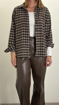 Camicia quadri piccoli donna