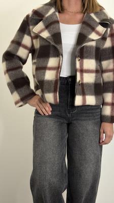 Cappotto Quadri Corto
