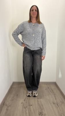 Cardigan con bottoni gioiello