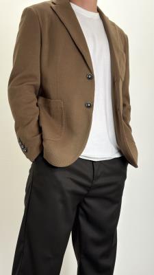 Giacca monopetto in tessuto strutturato