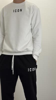 Felpa girocollo con logo basic